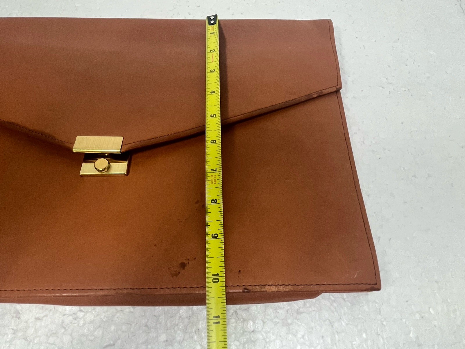 Vintage Amiet Locking Leather Folio Top Grain Cowhide