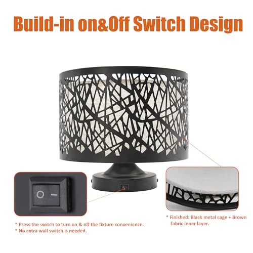 8-1/2'' LED RV Pendant Dining Table Geometric - Inspired Drum Ceiling Light