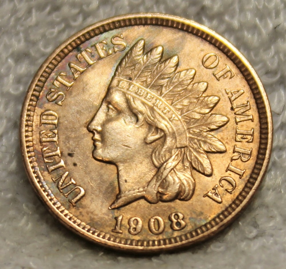 1908 indian head penny