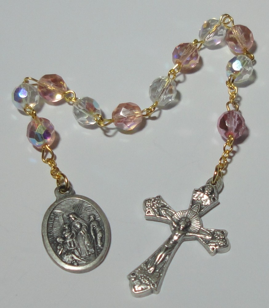 Handmade in USA St Eduviges Hedwig Single Decade Rosary Good Marriages, Weddings