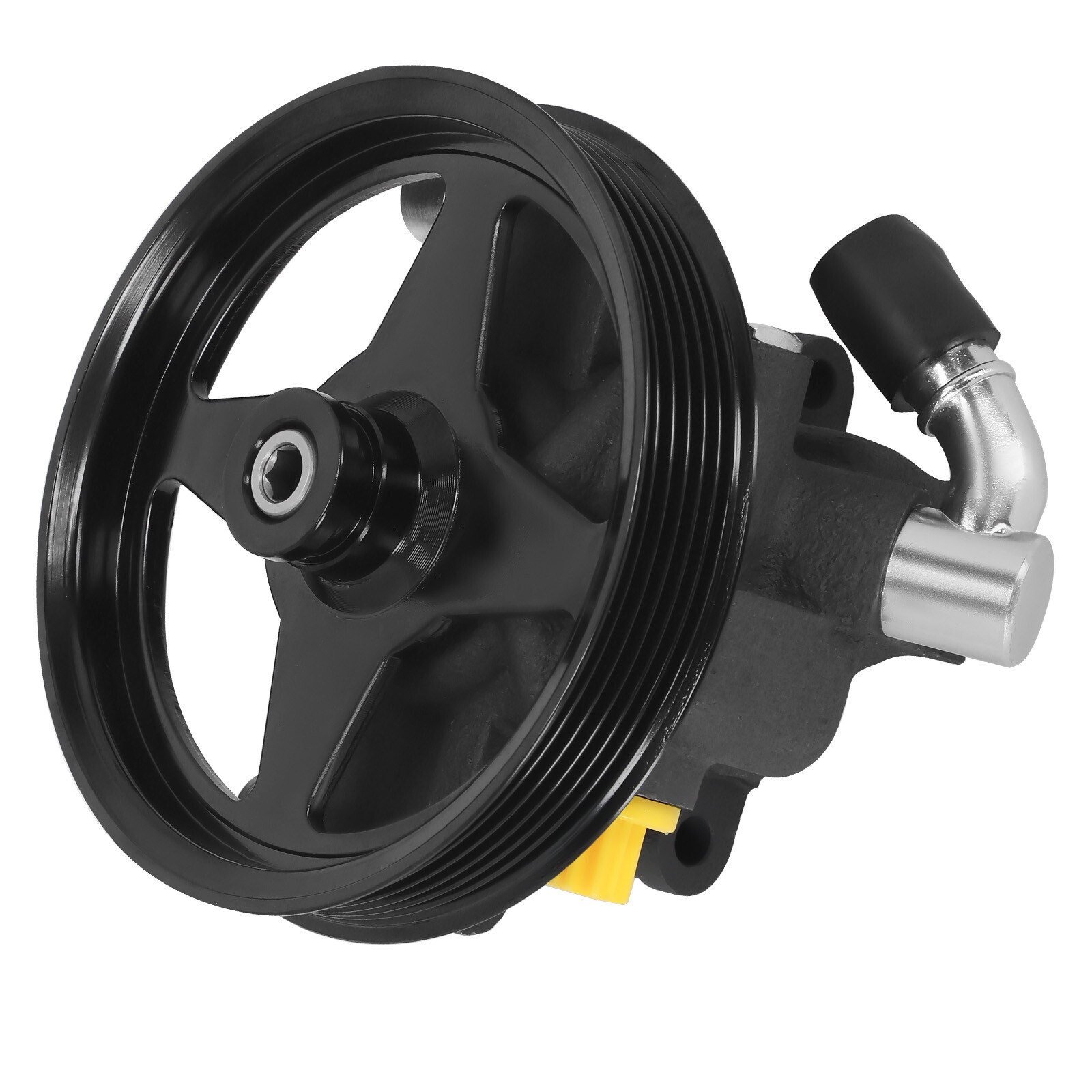 Power Steering Pump w/ Pulley For Ford F-150 2004 F-150 V8 4.6L 5.4L 2005-2008