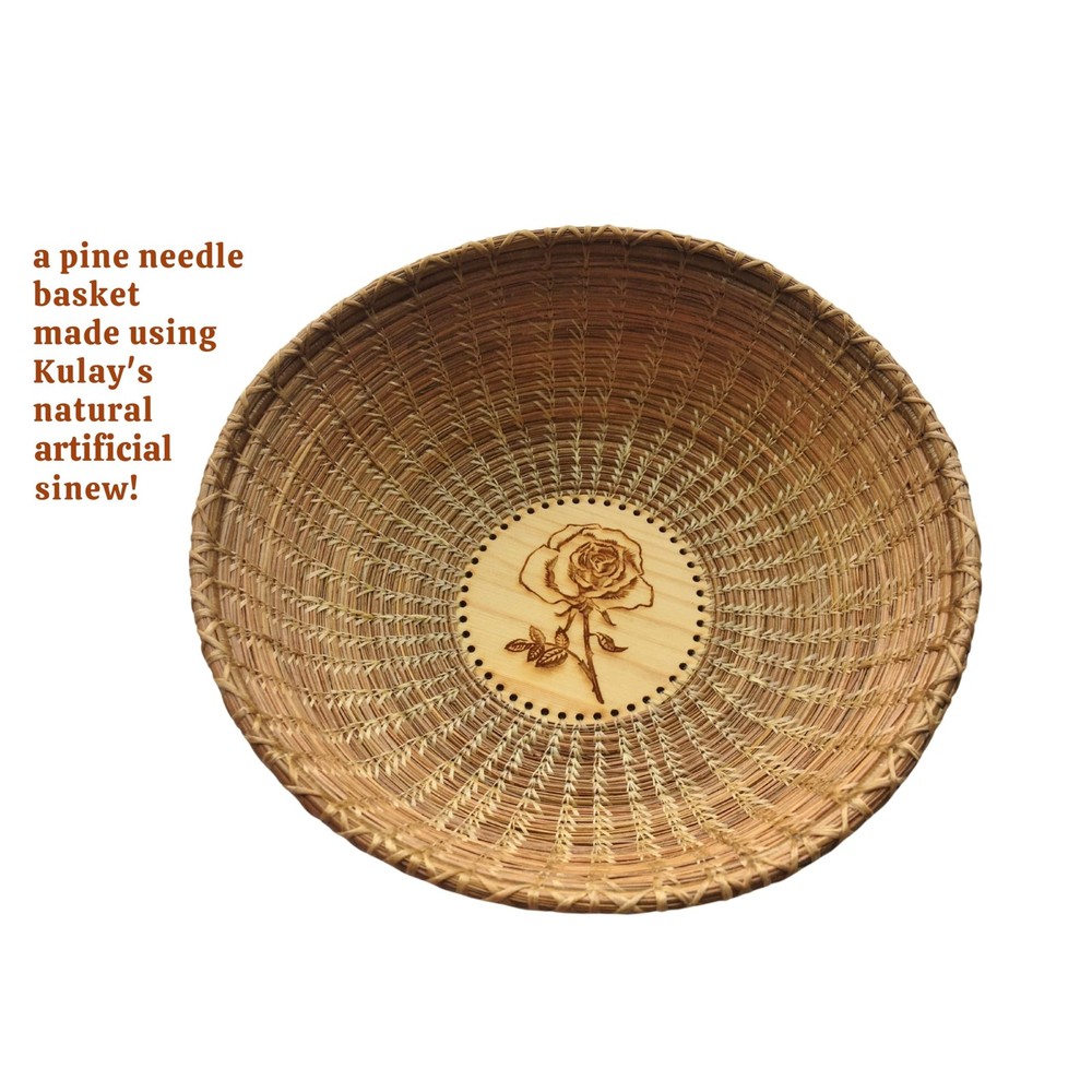 Kulay Artificial Deer Sinew Natural Waxed Flat Polyester Thread for Beading, ...