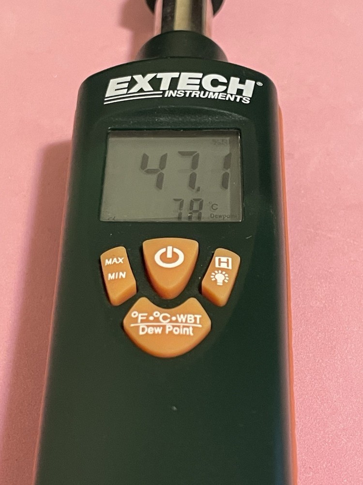 Extech RH390 Precision Psychrometer, Humidity/Temperature, DewPoint & Wetbulb