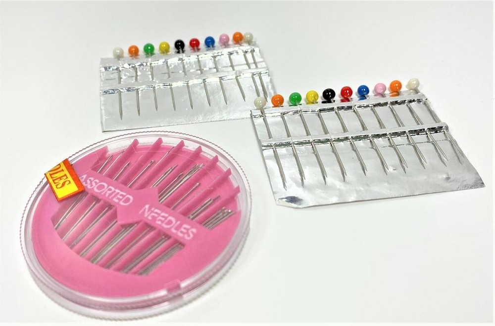 Allary Hand Needle Compact Assorted Needles, 20 color Headpins