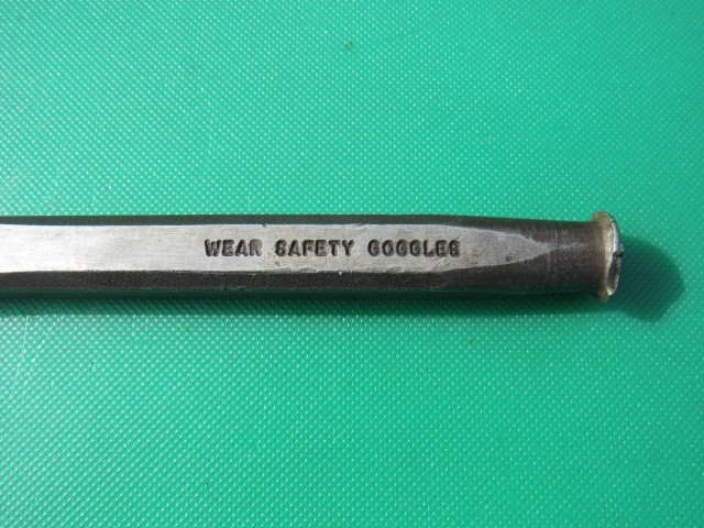 SNAP ON 1/2" PPC816 FLAT TIP CHISEL 6" LENGTH UNDERLINE LOGO PPC816A USED