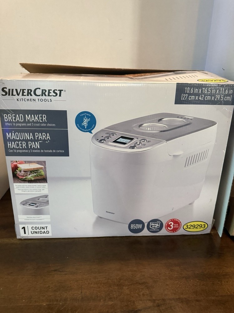 SilverCrest SBB 850 D2 Large Bread Maker in White 16 Programs Tested See Video