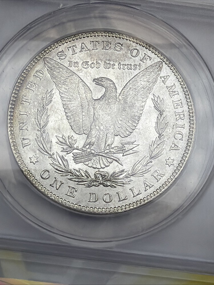 1884 Morgan Silver Dollar ANACS MS63 90% Silver