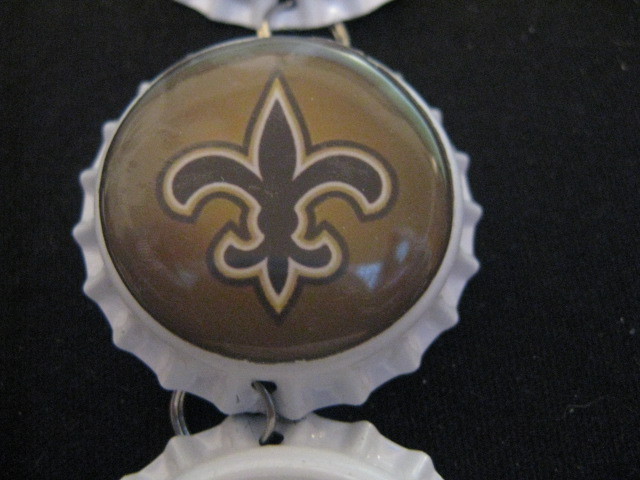 1" Bottle Cap Image R/View Mirror ~ Handcrafted ~ **Gift Idea ~ Saints