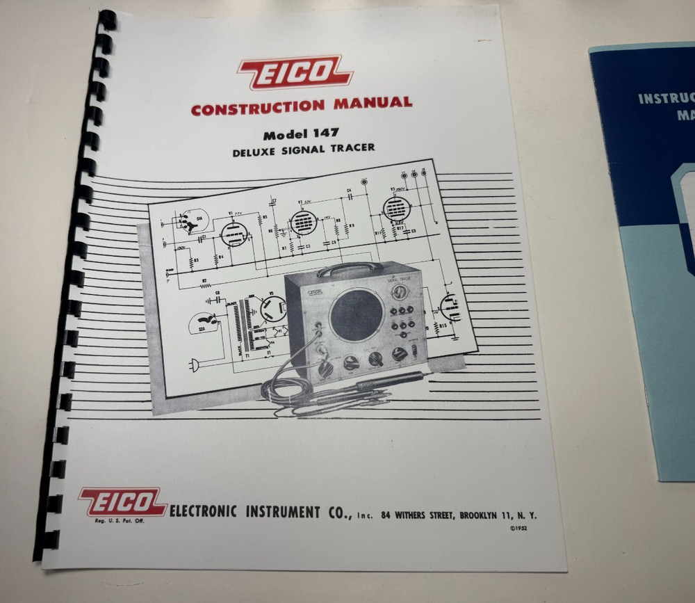 Vintage Eico Signal Tracker Model 147 w/ Manuals *Untested*
