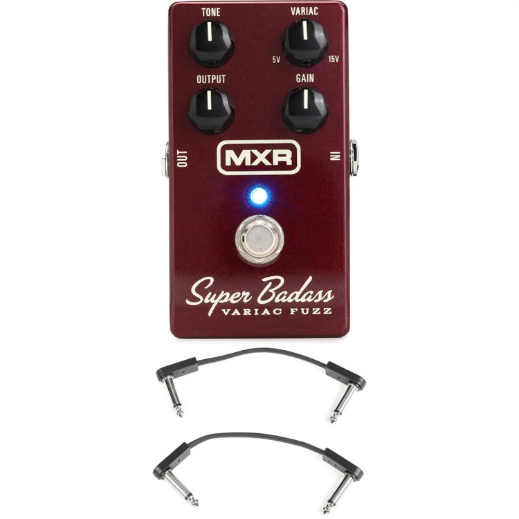 MXR M236 Super Badass Variac Fuzz Pedal with EBS Patch Cables