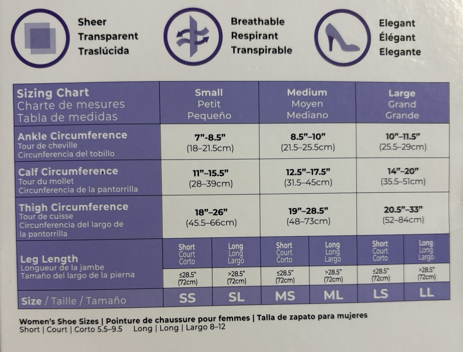 Sigvaris Sheer Womens Thigh Highs Black 15-20mm Hg Style 711