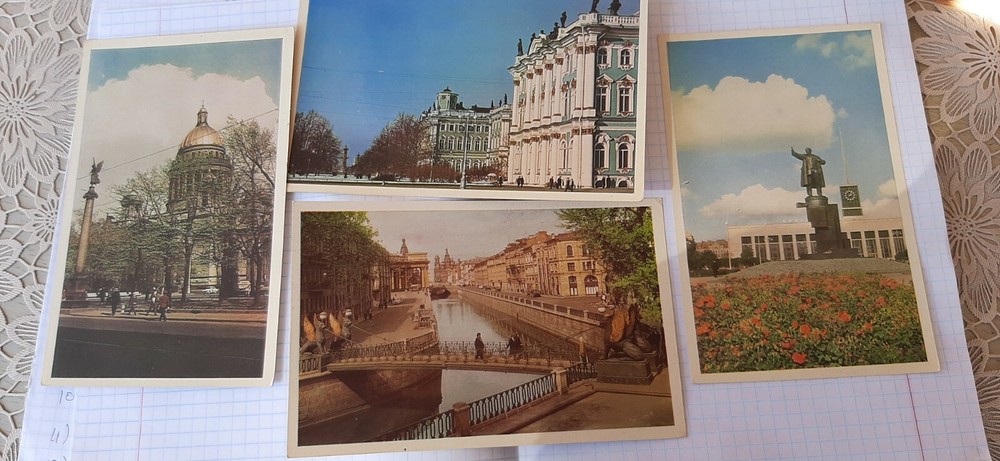 Soviet vintage USSR 1971 Leningrad ! monuments and attractions 16 postcards.