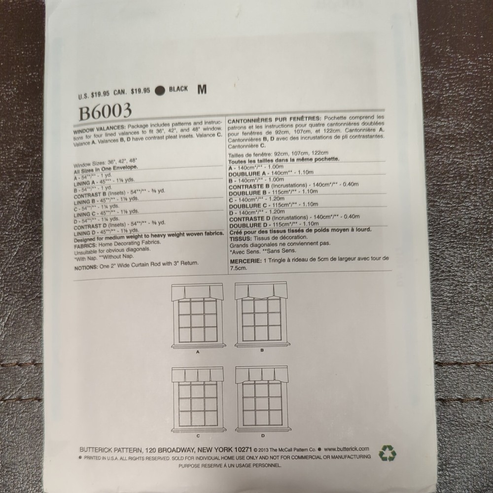 Buttrick Waverly Valances in 4 style options, 150th anniversary pattern