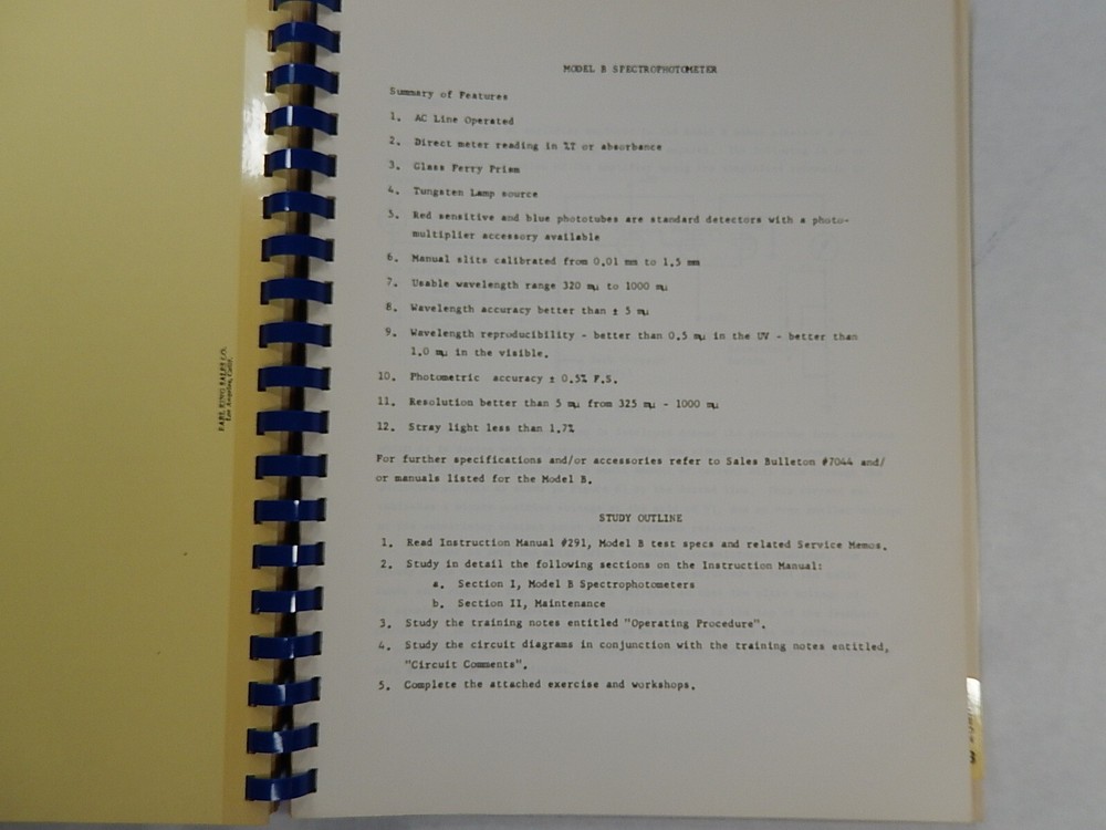 Beckman Technical Training Program by Beckman Instruments Inc.