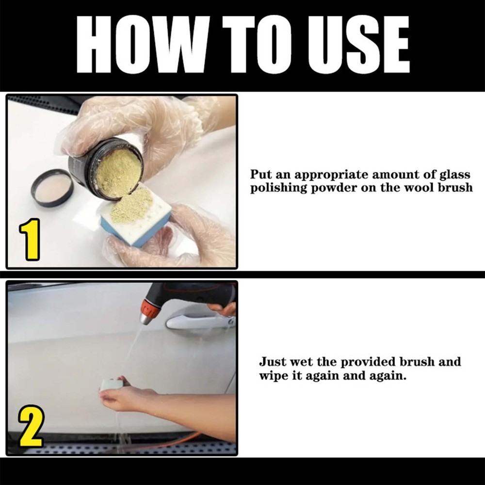 Window Screen Cleaner Powder Detergent Window Cleaner Glasses Scratch Positive