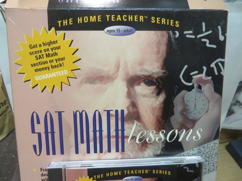 CD ROM VINTAGE 1990's SOFTWARE " S A T math lessons "