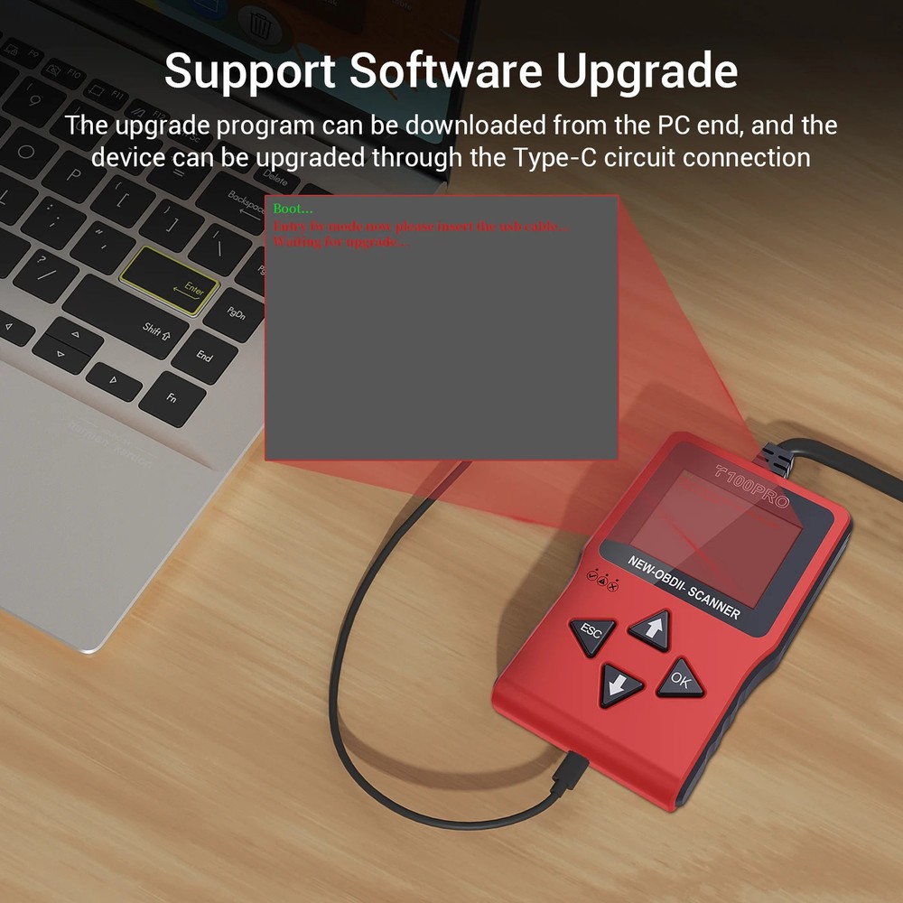 Car OBD2 Scanner Diagnostic Tool DTC Lookup OBD II Code Reader Clear Fault Light