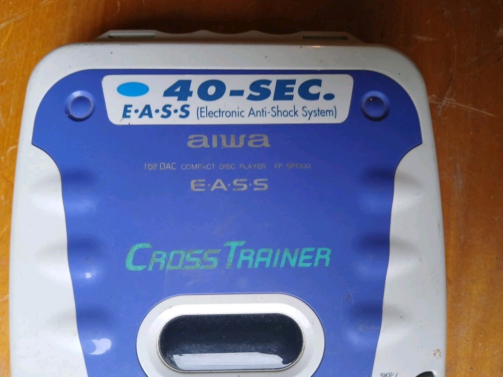 Aiwa Cross Trainer E.A.S.S Portable Compact Disc Player Model XP-SP1000 Working
