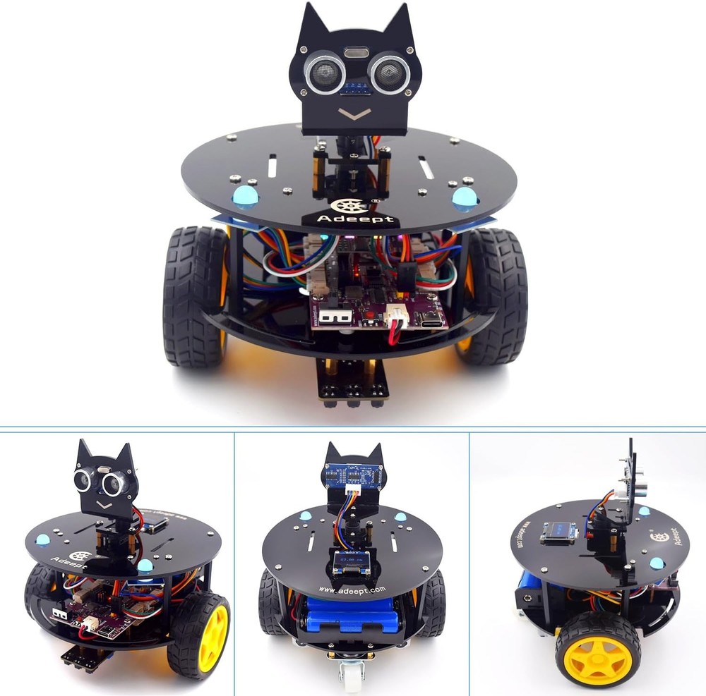 Smart Car Kit(Compatible with Arduino IDE), Line Tracking, Obstacle Avoidance