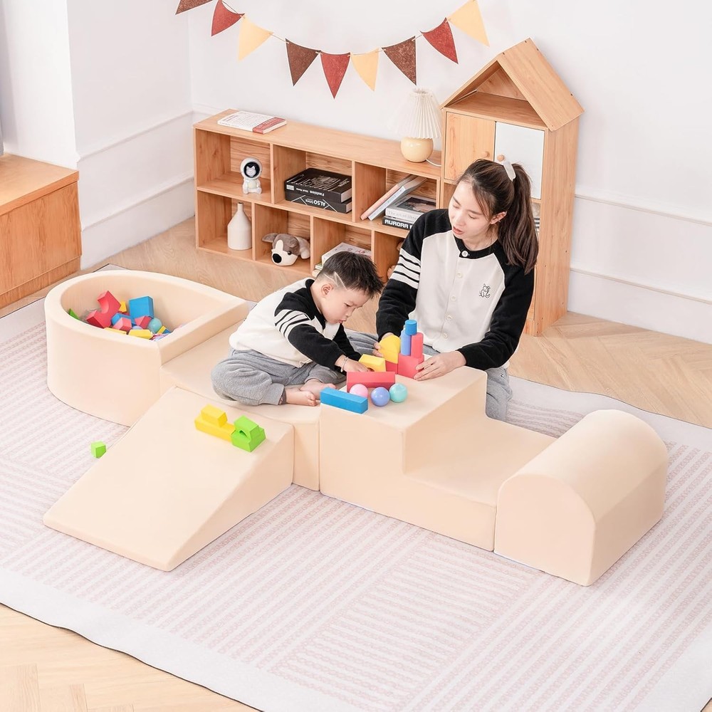 Safe & Fun Toddler Foam Climbing Playset
