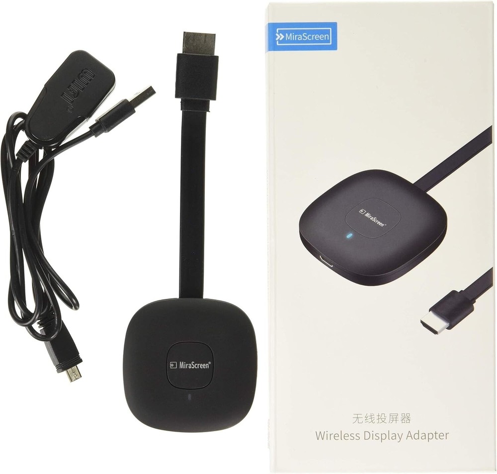 Wireless Display Adapter Mirascreen Multimedia Device, Black