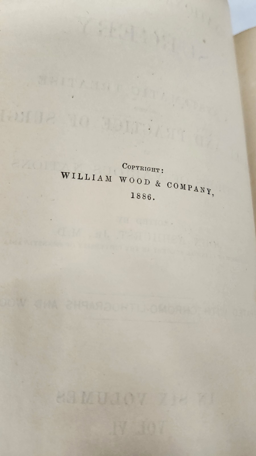 1886 International Encyclopaedia of Surgery John Ashhurst Jr Vol VI