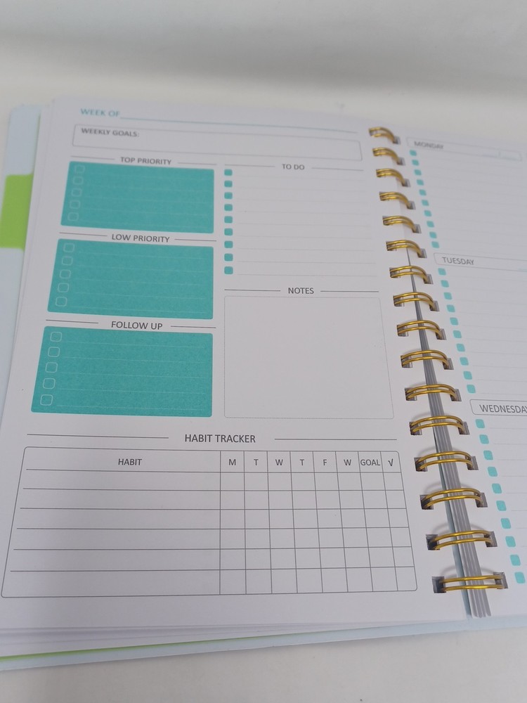 YMUMUDA UNDATED PLANNER WEEKLY MONTHLY 53 Weeks
