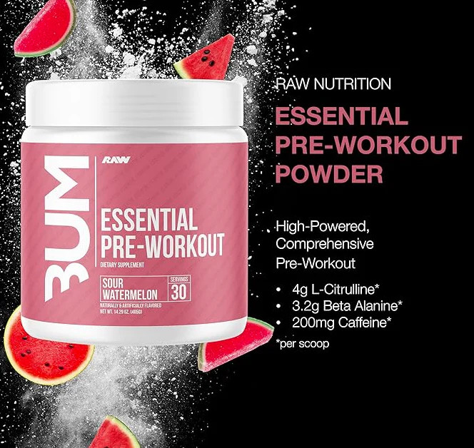 RAW Essential Pre-Workout Sour Watermelon