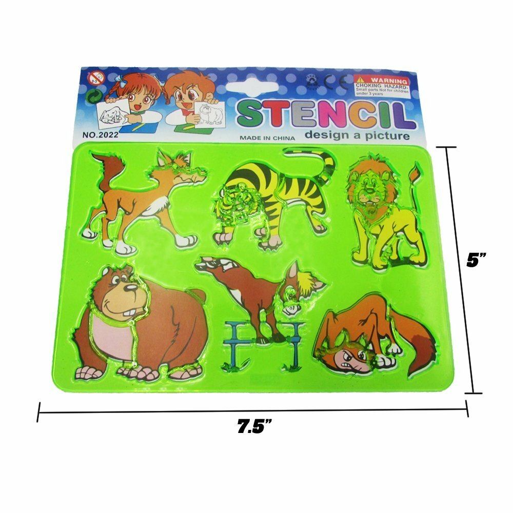 Kids animal Drawing stencil,