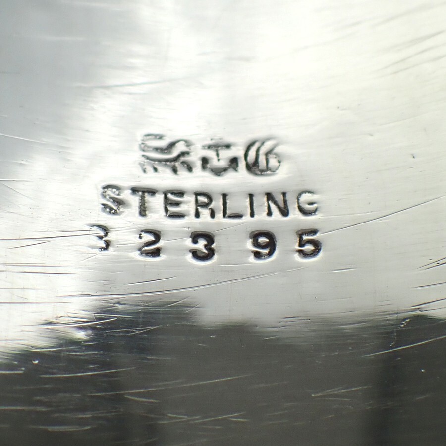 Scroll Border Napkin Ring Gorham Sterling Silver Mono HLK