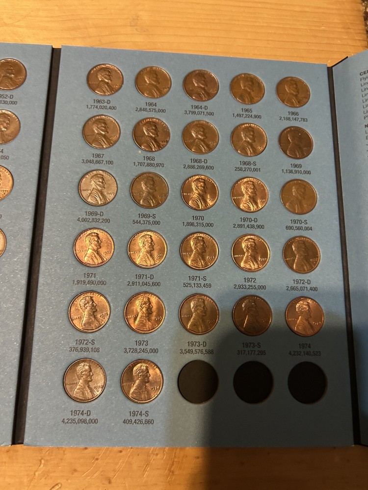 1941-2025 COMPLETE FOLDERS MISSING 2019 W COIN