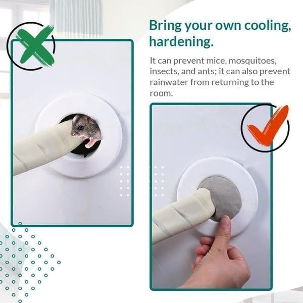 10-Pack Waterproof Sealant Putty – Self-Adhesive Mending Mud for Wall Holes