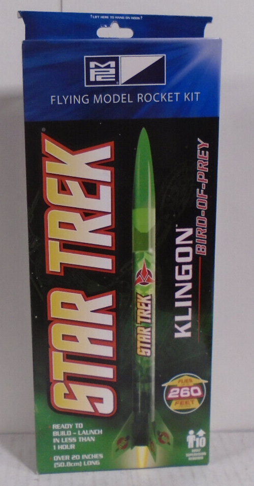 MPC FLYING MODEL ROCKET KITS 2 DUCK DODGERS & 1 STAR TREK