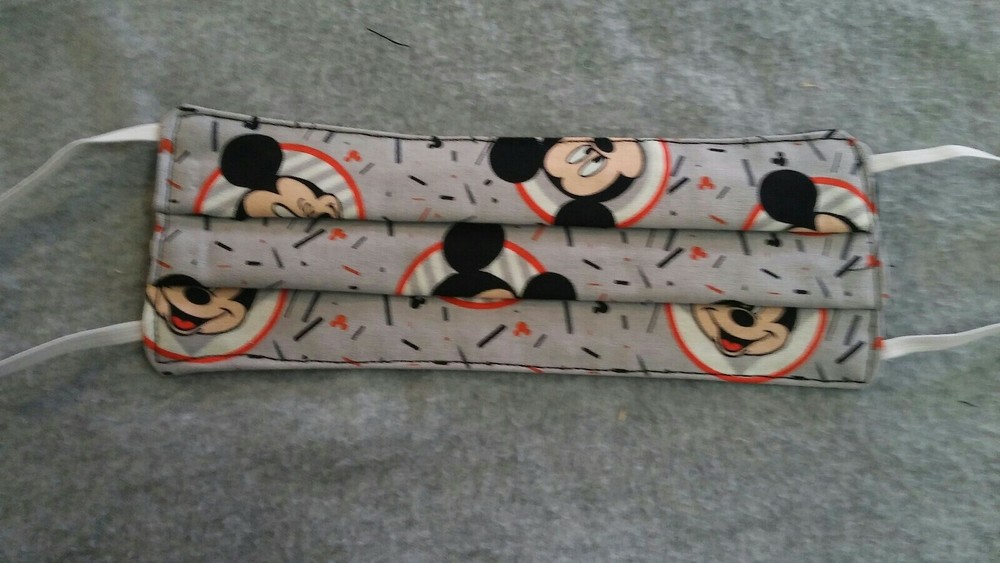 Handmade Fabric Face Mask - Reusable Disney Mickey Mouse