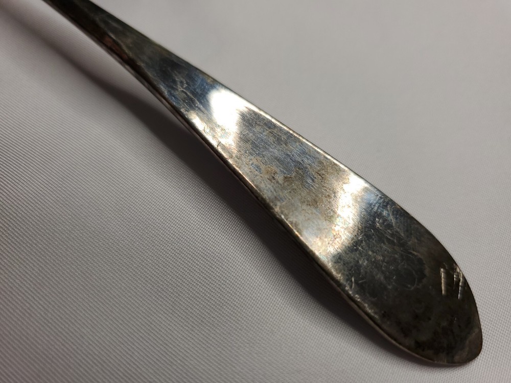 Rogers Silverplate Slotted Serving Appetizers Small Spoon 7.63" Long