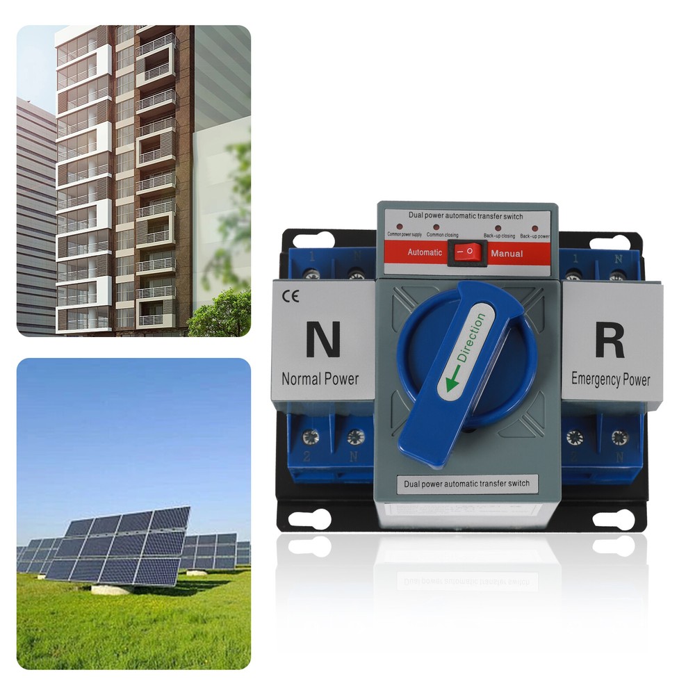 Ac110v 2p 63a Dual Power Automatic Transfer Switch Toggle Control Convert