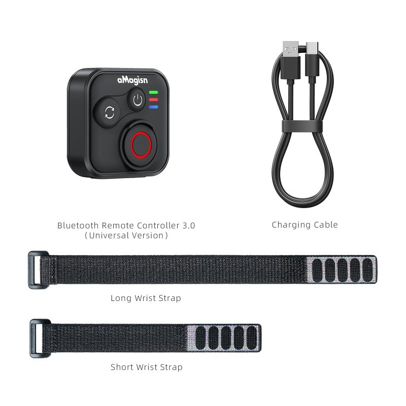 aMagisn Camera Bluetooth Remote Control for Insta360//DJI/GoPro / Android / iOS