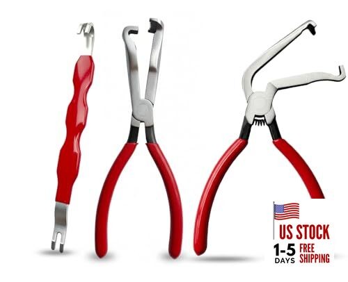 Electrical Disconnect Pliers, Electrical Connector Separator Removal 3 Set Red