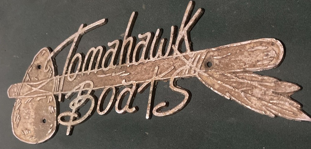 Vintage Tomahawk Boats Emblem/ Decal
