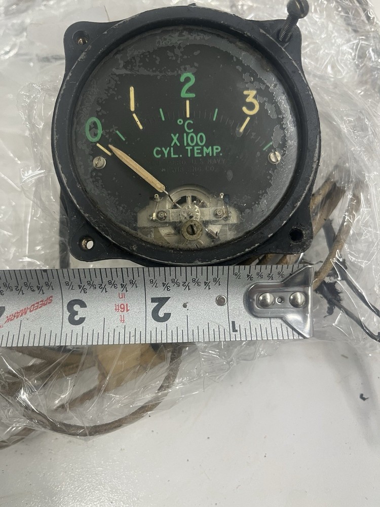 Lewis Engine Cylinder Head Temp Temperature Indicator Gauge 17AT4BN With Sensor