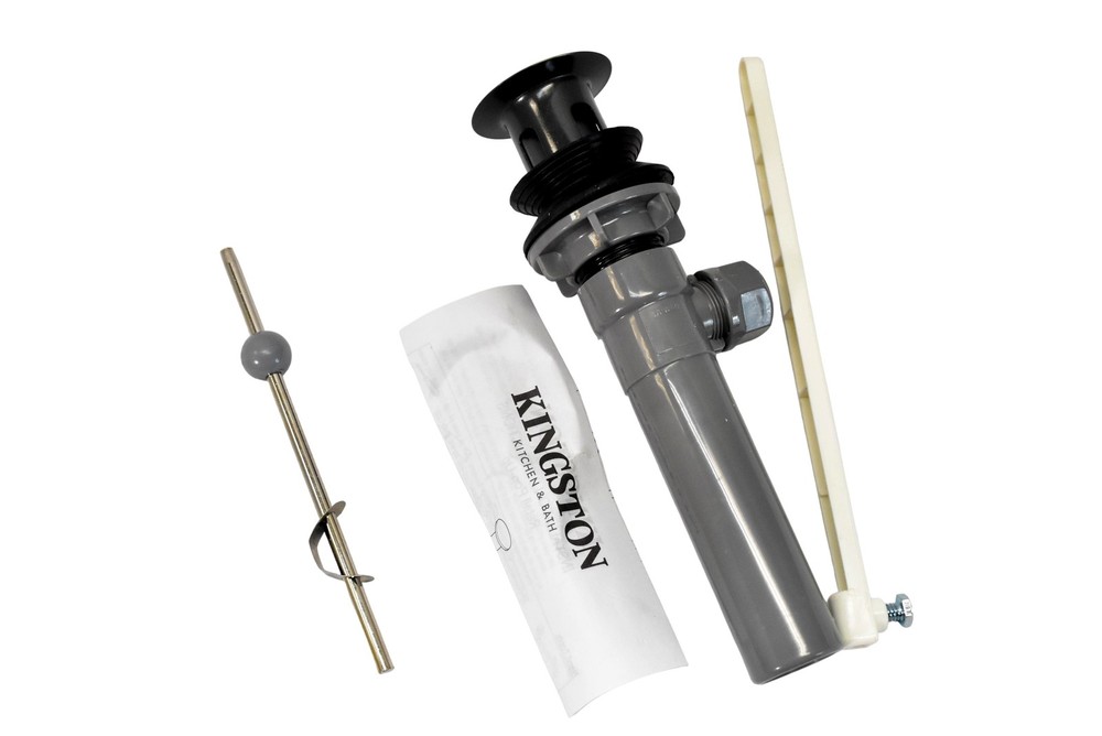 Kingston Overflow Drain Assembly Brushed Brass Kitchen & Bath Pop-Up Kit