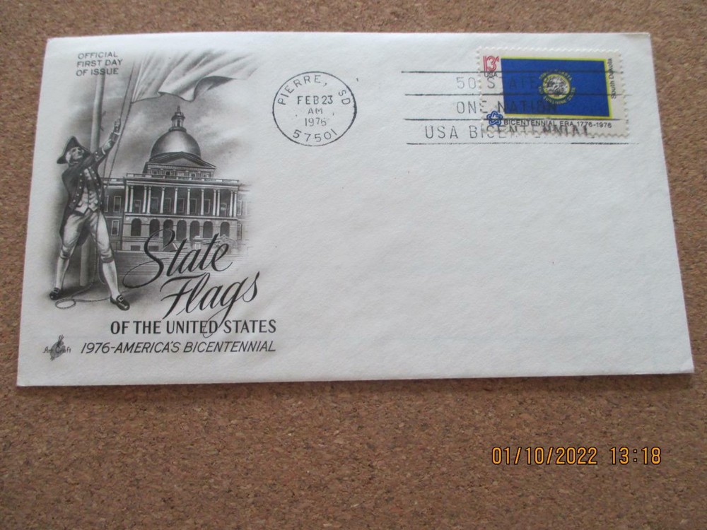 South Dakota: 6 Various First Day Covers