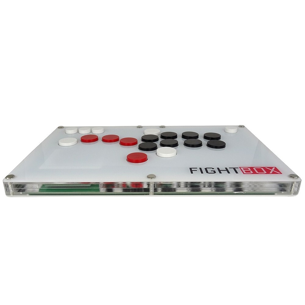 Fightstick White Arcade Hitbox PS4 PS3 PC Raspberry Android Brook Gaming Hit Box