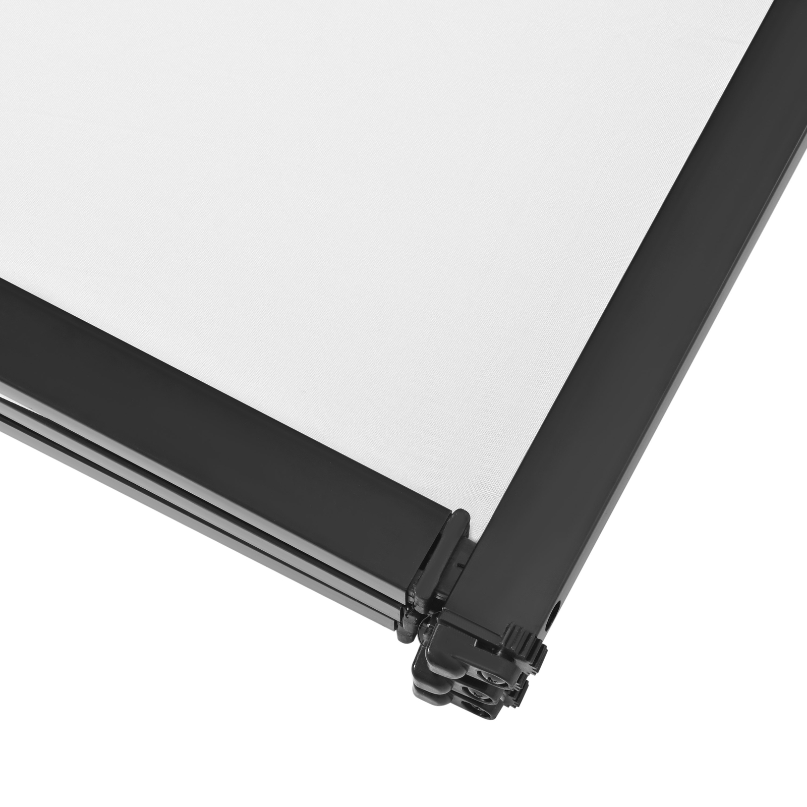 48"x25" White Black DJ Event Facade Scrim Metal Frame Booth With Travel Bag Case