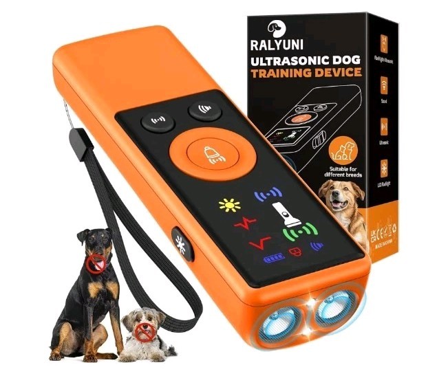 Ultrasonic Dog Bark Deterrent Device, Anti-Barking Control Device with LCD...