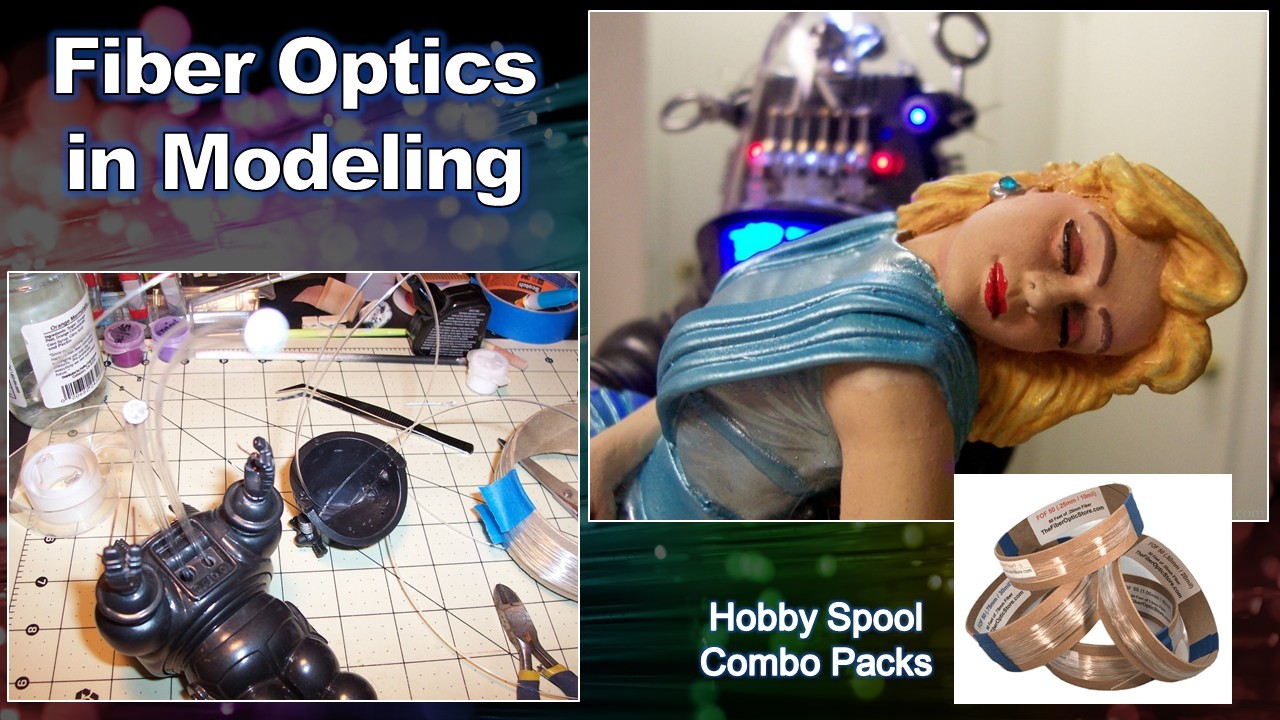 Fiber Optic Lighting Filament - 200ft of each: .50mm .75mm & 1.0mm FREE SHIPPING