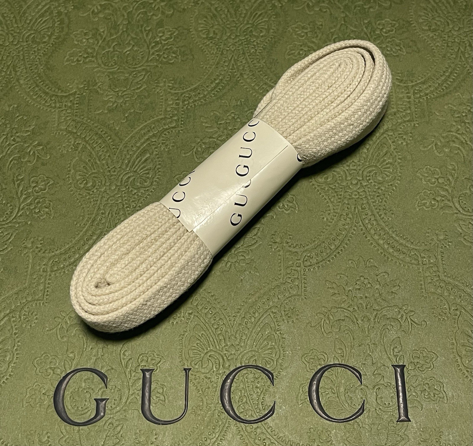 Authentic - GUCCI - Off White Shoe Laces