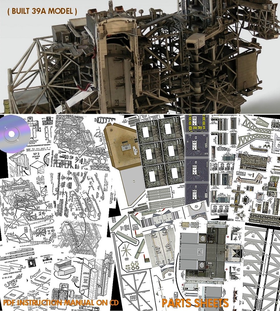 Space Shuttle Launch Complex 39A Model for Airfix/Revell /Boosters 144 PLS.READ!