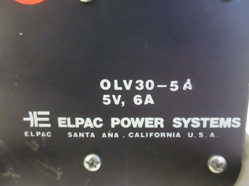 Elpac Power Systems, OLV30-5 Power Supply, Used