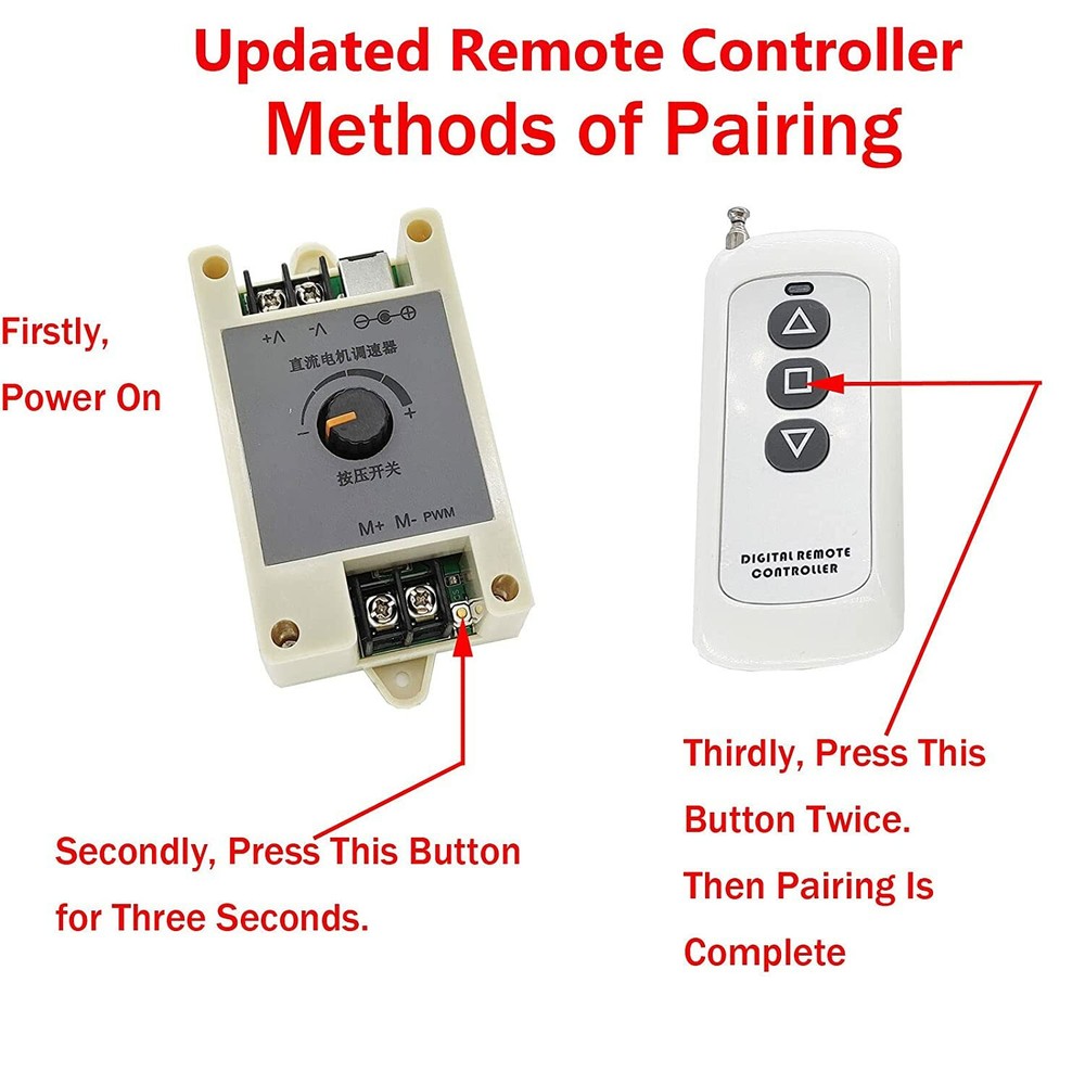 DC 12V 24V Remote Controller for Reciprocating Linear Actuator Motor Accessories